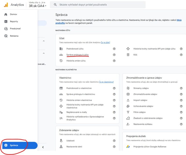 Ako pridať nového používateľa ako správcu do vášho účtu Google Analytics