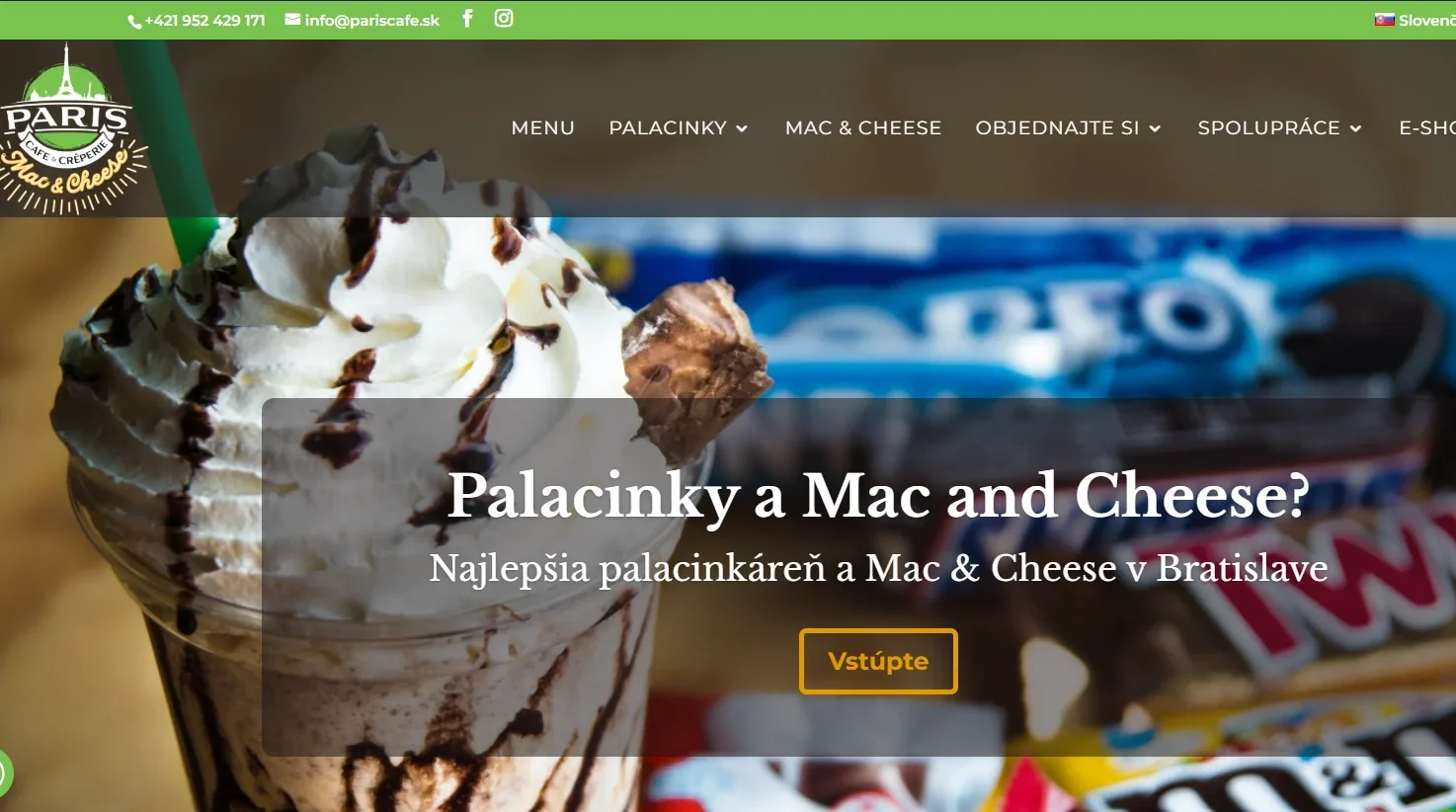 ParisCafe.sk – SEO a Google Ads pre úspešnú palacinkáreň v Bratislave