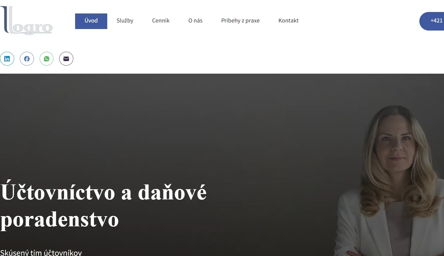 Logro.sk – SEO pre špecializovanú účtovnú kanceláriu v Banskej Bystrici